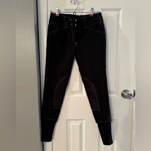 Women’s Equine Couture Riding Breeches leather knee